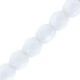 Czech Fire polished faceted glass beads 4mm Chalk white